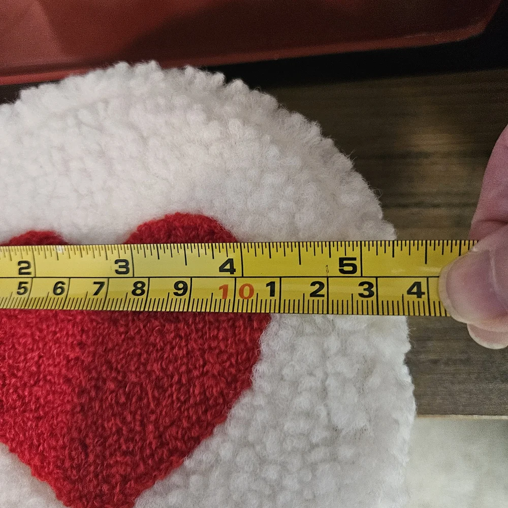 Heart Design White Pouch NWT